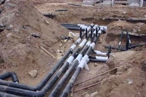 строительство водопроводных и канализационных сетей и сооружений